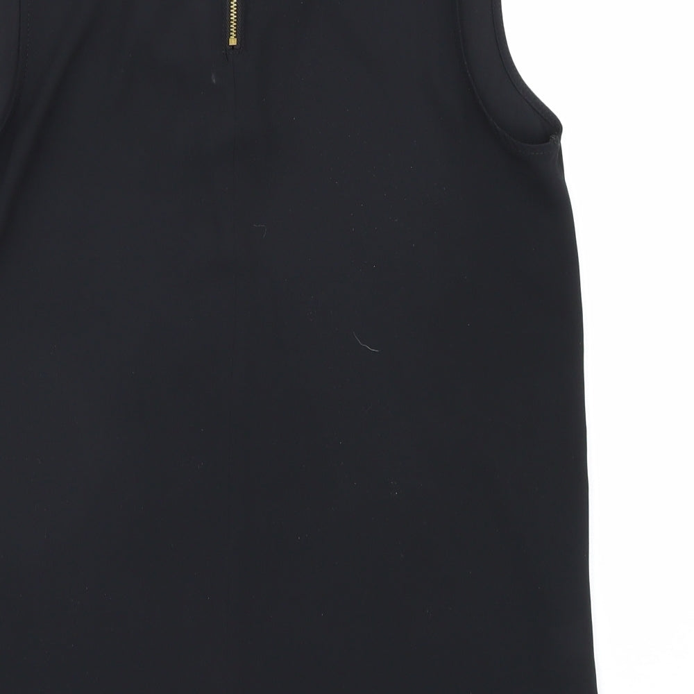 Womens UK Size 10 NEXT Black Basic Blouse