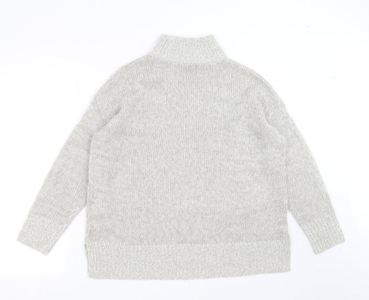 Womens UK Size M New Look Grey Pullover Jumper