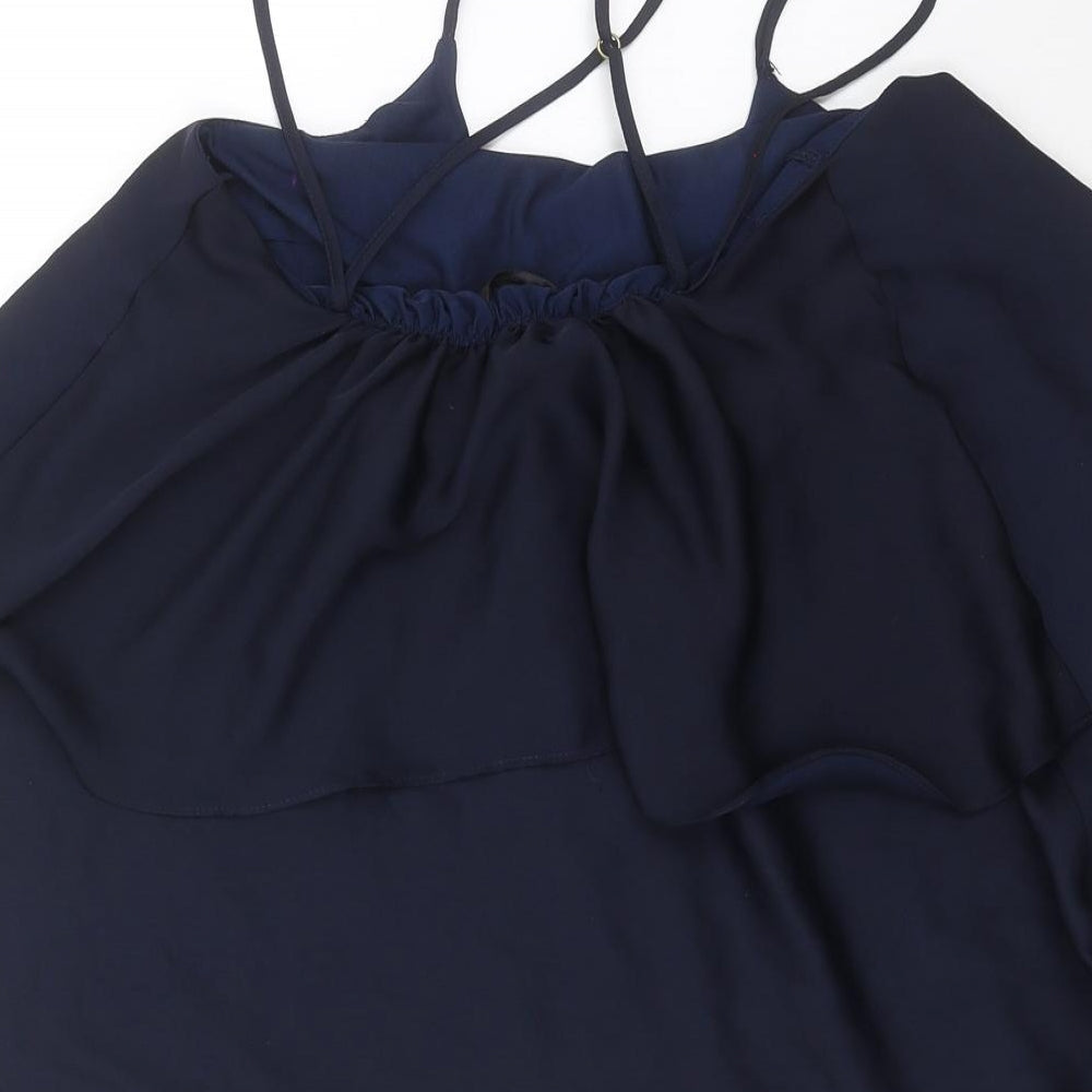 Womens UK Size 8 River Island Blue Basic Blouse