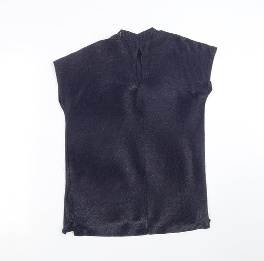 Womens UK Size 8 NEXT Blue Basic Blouse