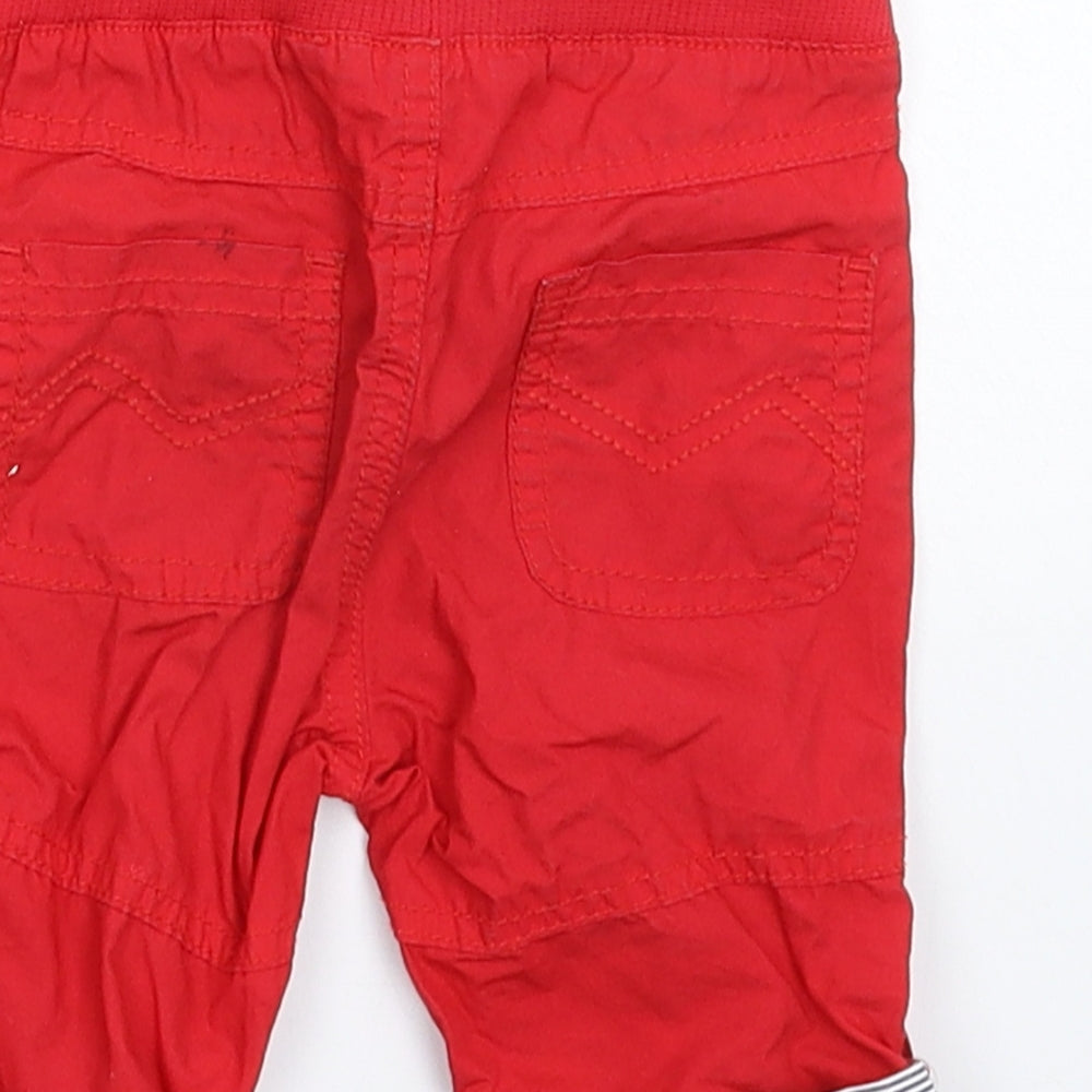 John Lewis Baby Red Cropped Trousers Size 3-6 Months - Shorts