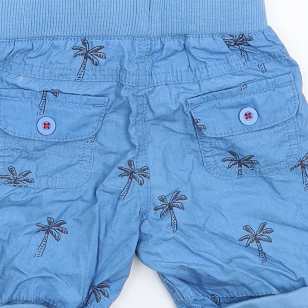 John Lewis Baby Blue Cropped Trousers Size 3-6 Months