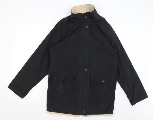 Womens UK Size 10 Berkertex Black Rain Coat