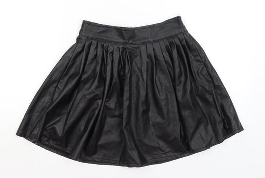 Additional front view of Hearts & Bows women’s black flare skirt, size M