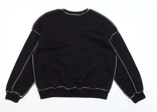 SheIn Womens Black   Pullover Jumper Size S