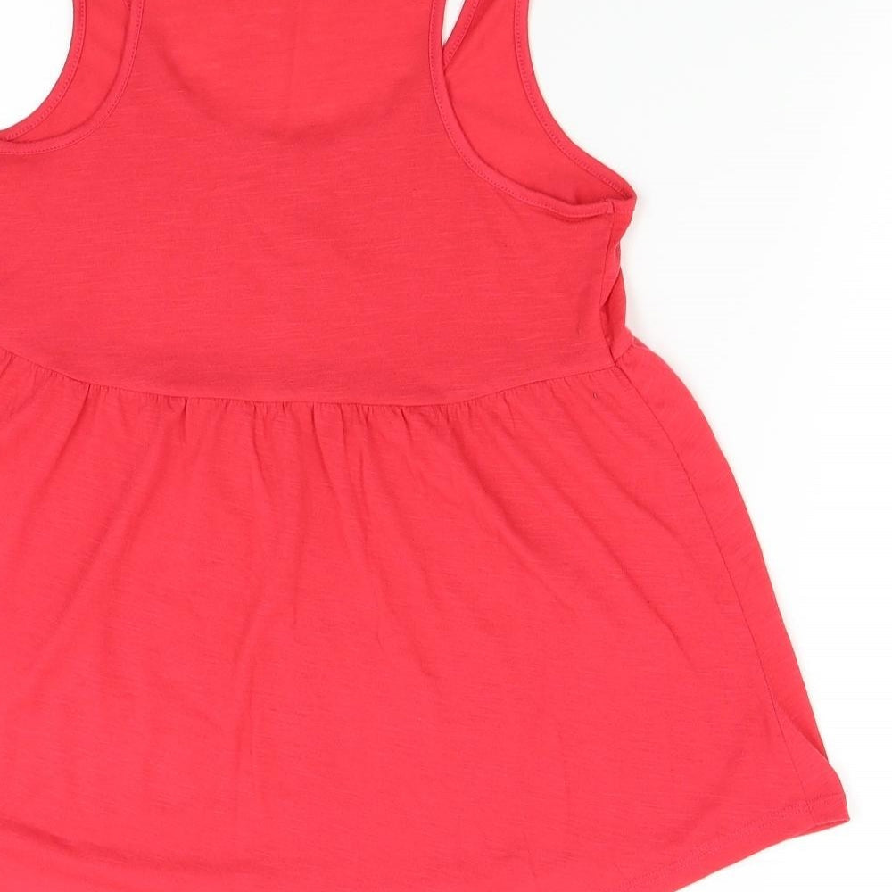George Womens Red Basic Tank Size 8