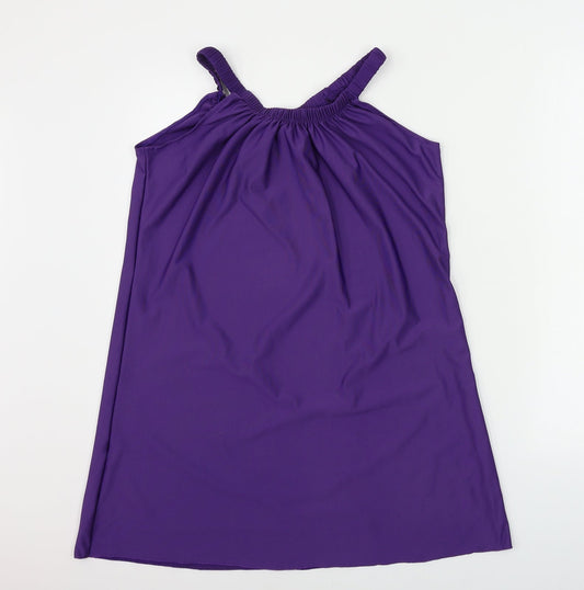 Womens UK Size S Preworn Purple Basic Blouse