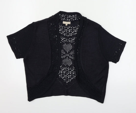 Womens UK Size 16 Soon Black Cardigan Jumper