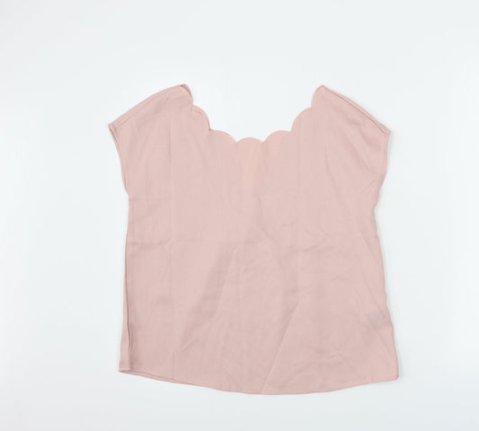 SheIn Womens Pink Basic Blouse Size XS