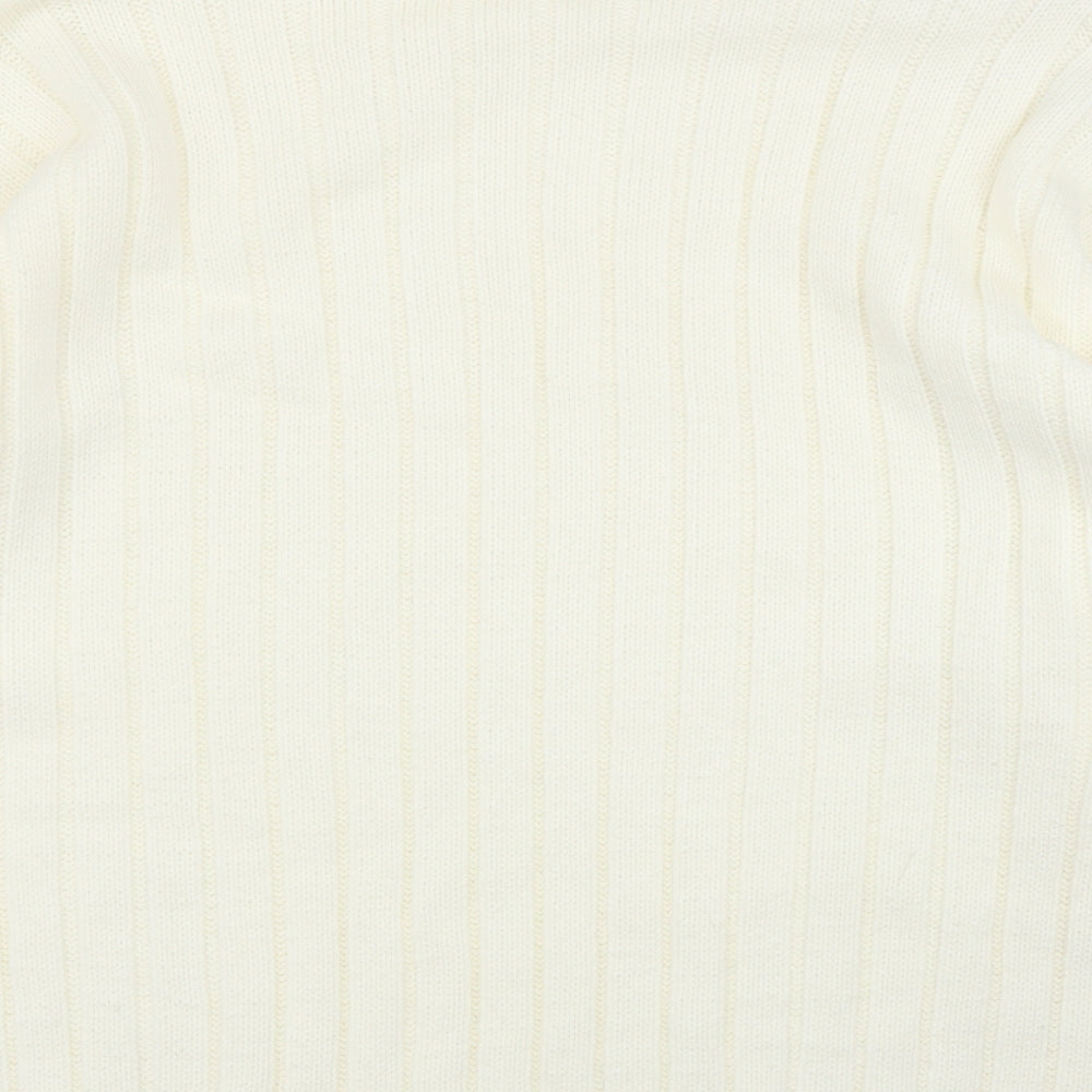 Womens UK Size S Missguided Ivory Pullover Jumper