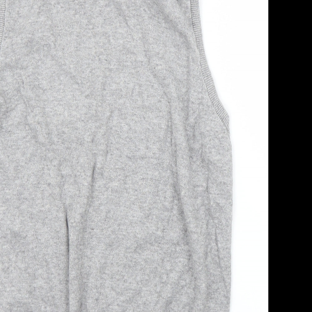 M&S Mens Grey Vest Jumper Size L