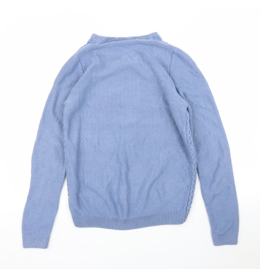 Womens UK Size M EWM Blue Pullover Jumper