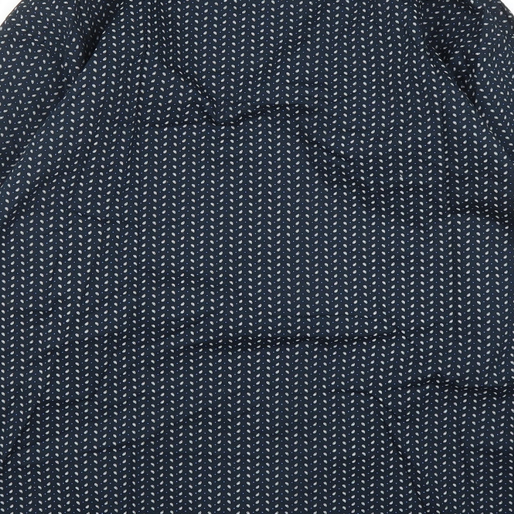 Mens UK Size XL Matalan Blue Button-Up Long Sleeve Casual Shirt