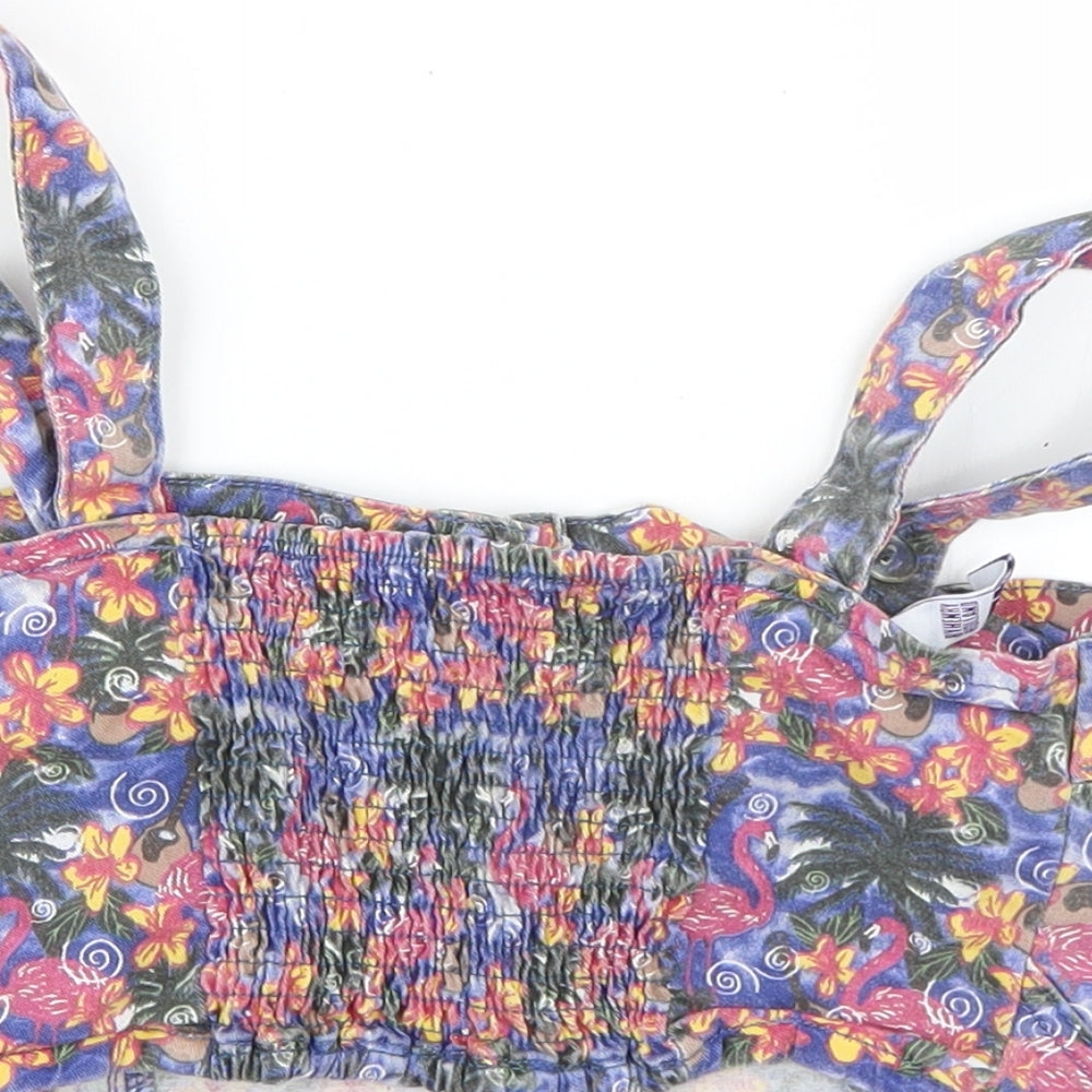 Womens UK Size 6 Debenhams Multicoloured Basic Tank