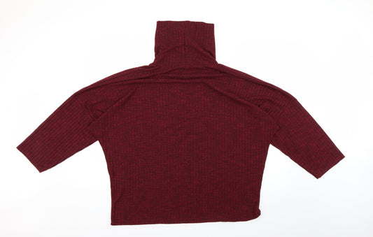 Peacocks Womens Red Pullover Jumper Size 16