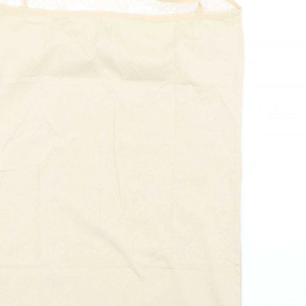 maria Womens Beige Basic Tank Size XL