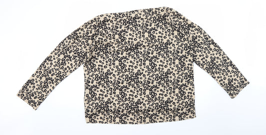 Nutmeg Womens Multicoloured Animal Print  Pullover Jumper Size 14