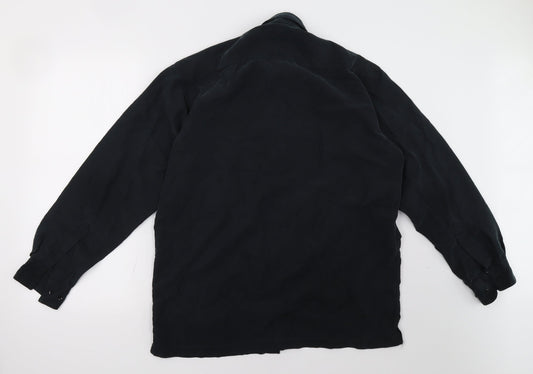 DAVID MOSS Mens Black Polo Size M