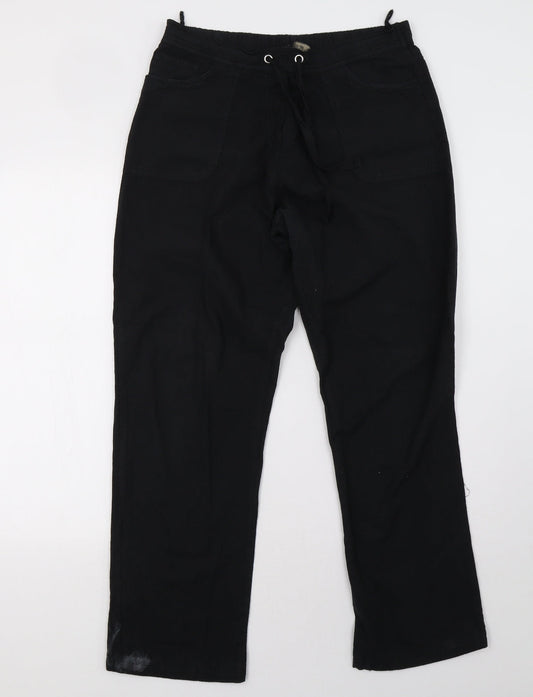 Womens UK Size 12 originals Regular Fit Black Trousers