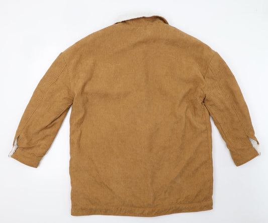 Boohoo Womens Beige Jacket Size 12