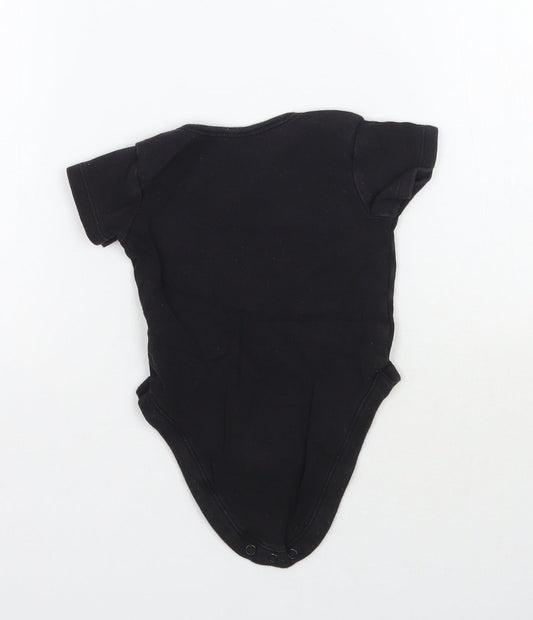 George Baby Black Babygrow One-Piece Size 6-9 Months