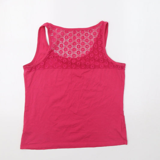 George Womens Pink Basic Tank Size 14