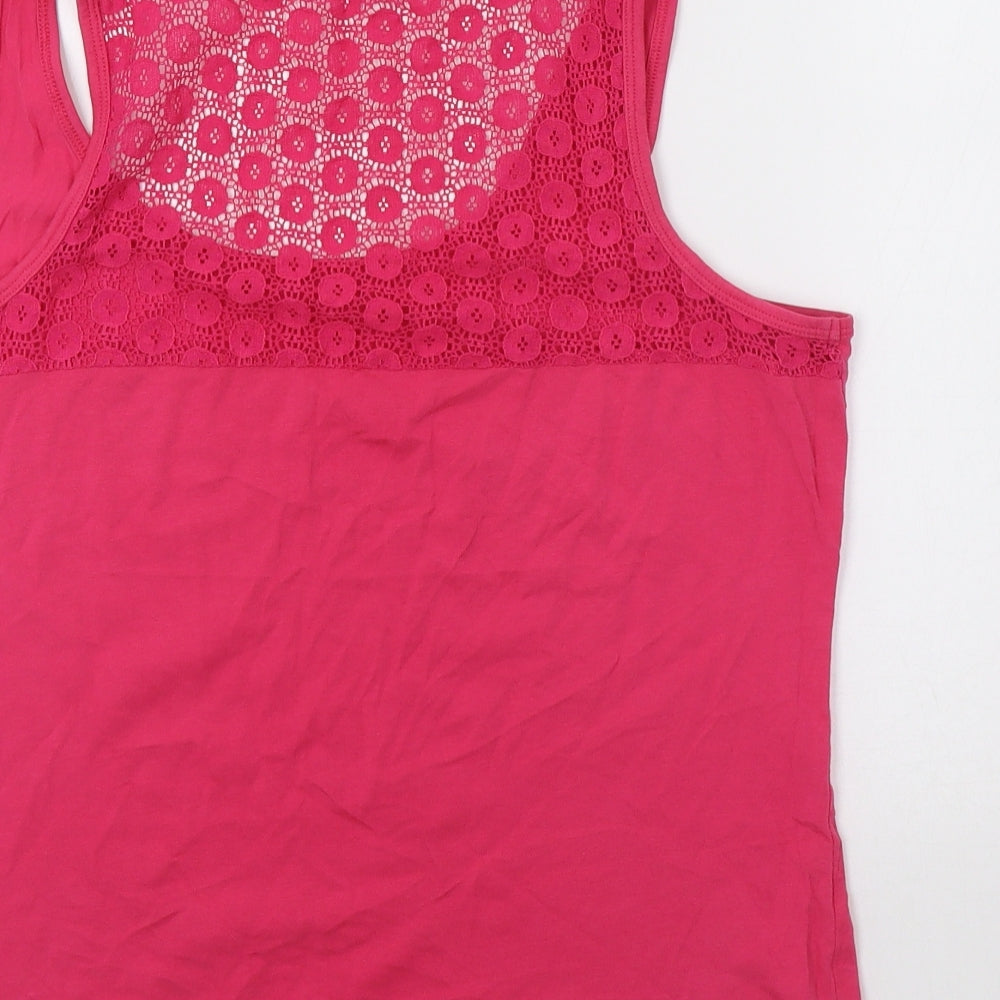George Womens Pink Basic Tank Size 14