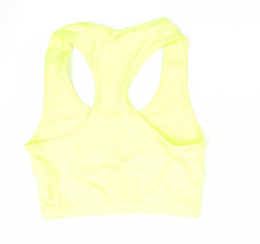 Awdis Womens Yellow Basic T-Shirt Size M