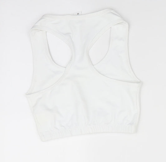 Awdis Womens White Basic T-Shirt Size M