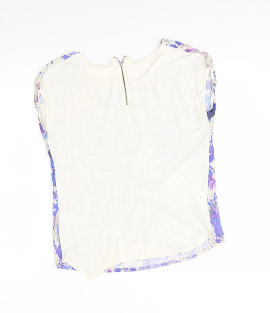 Womens UK Size 10 Warehouse Multicoloured Basic Blouse