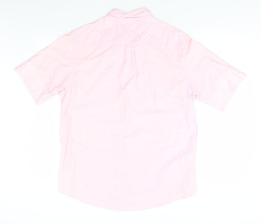 Cedar Wood State Womens Pink Basic Button-Up Size L