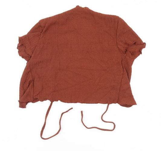 SheIn Womens Brown Basic Blouse Size M