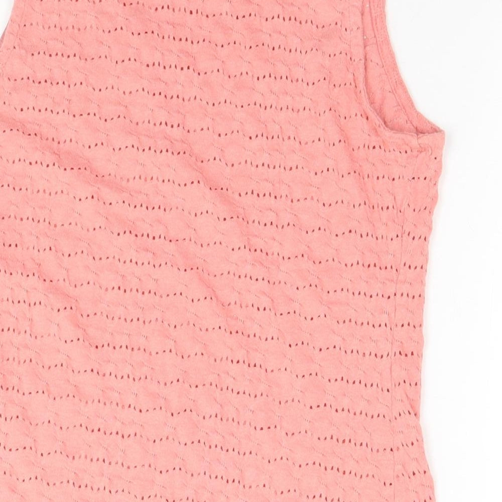 New Look Womens Pink Basic Tank Size 8