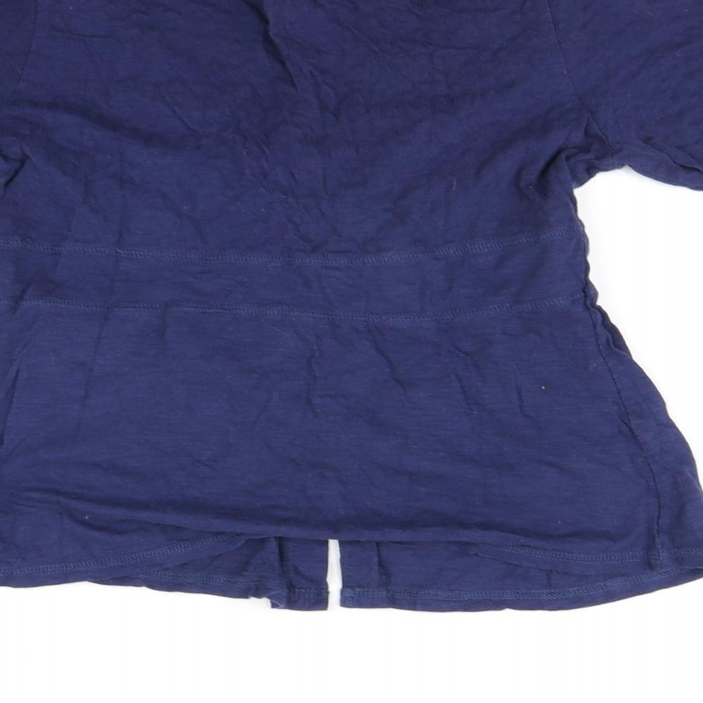 Miss Selfridge Womens Blue Basic T-Shirt Size 10