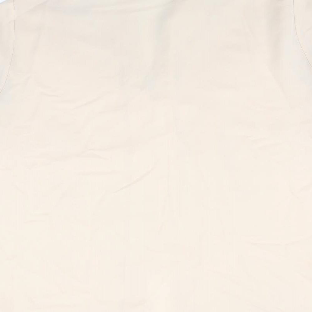 Womens UK Size 16 Marks and Spencer Beige Basic Button-Up