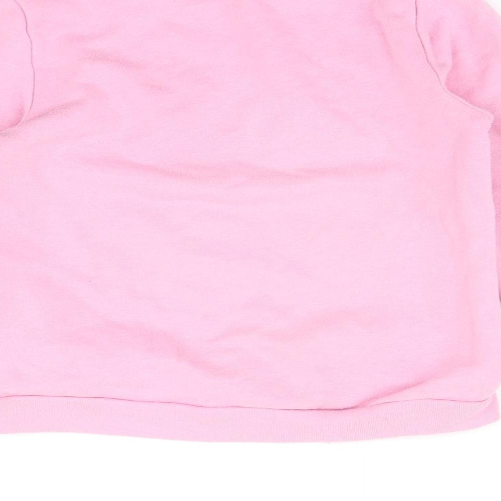 H&M Girls Pink Pullover Jumper Size 7 Years