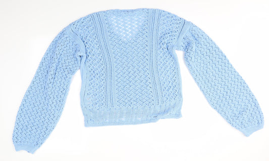 Womens UK Size 6 In the Style Blue Pullover Jumper