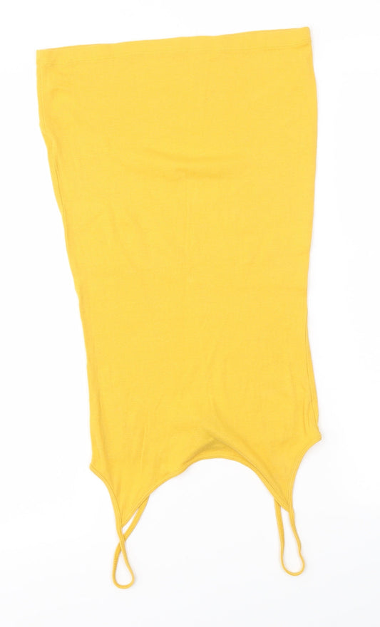 H&M Womens Yellow Tank Dress Size XS