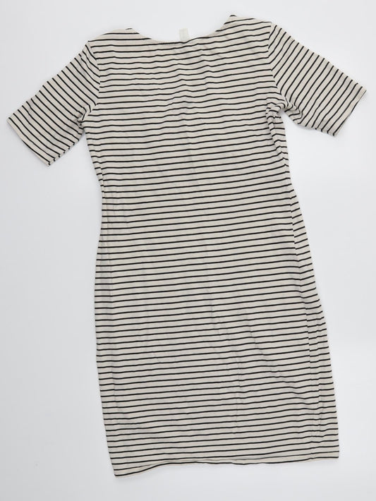 H&M Womens Multicoloured Striped T-Shirt Dress Size M