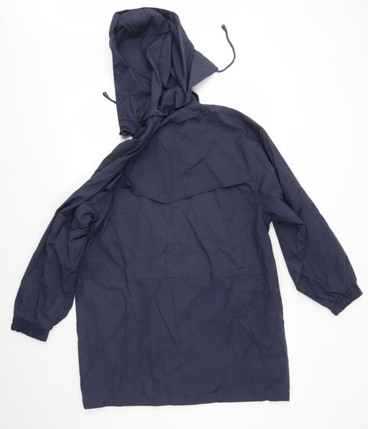 Womens UK Size 14 BM Blue Overcoat