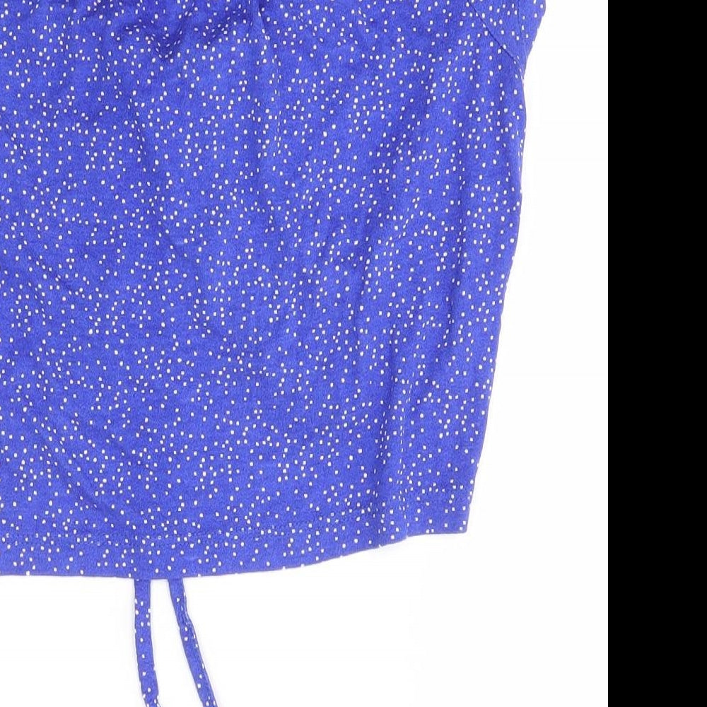 Primark Womens Blue Cropped Blouse Size 12