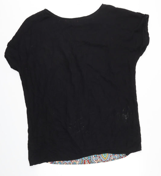 Boohoo Womens Multicoloured Basic Blouse Size 12