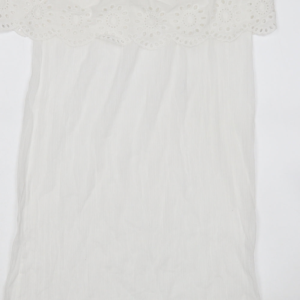 Primark Womens White Tank Dress Size L