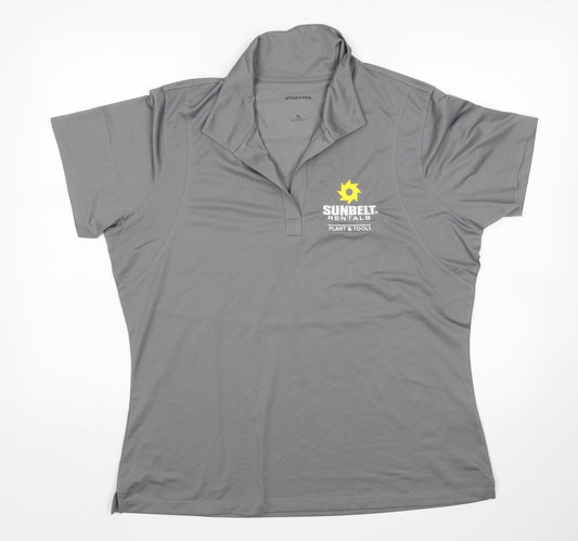 Sport-Tek Womens Grey Basic Polo Size XL