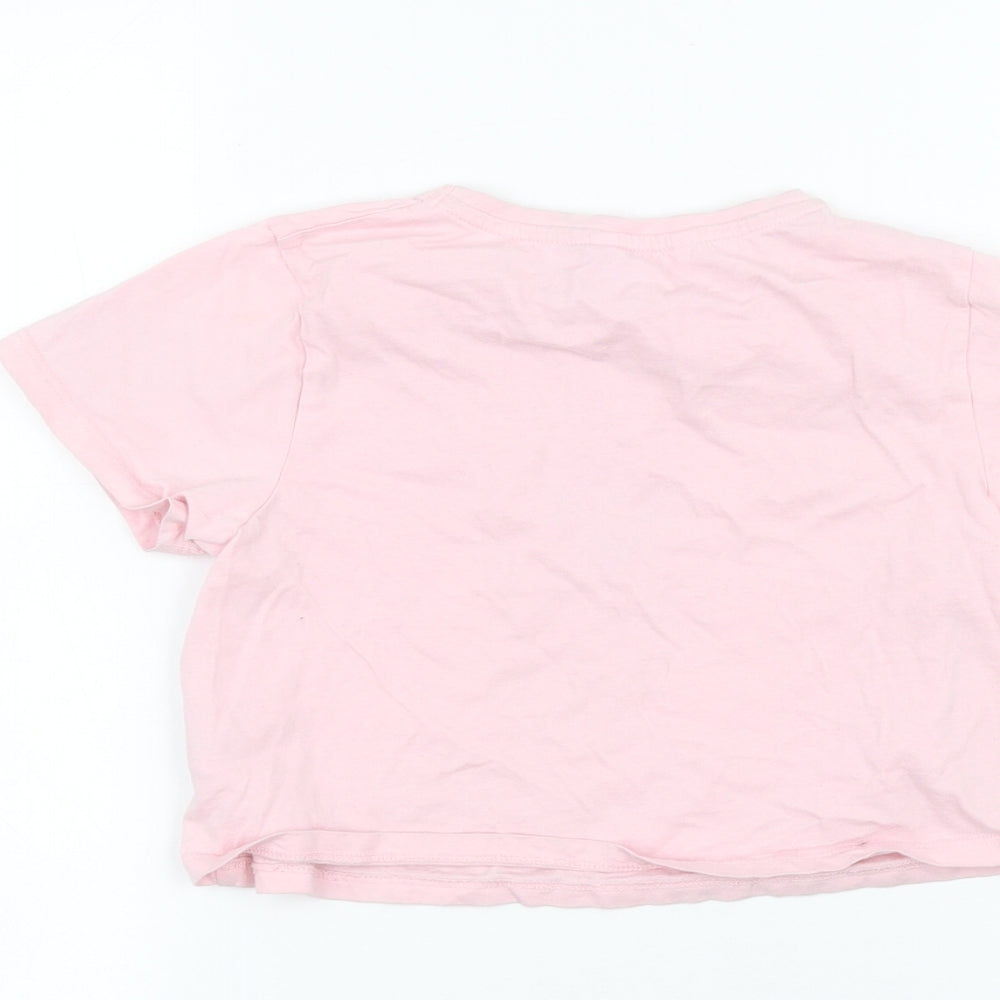 PEP&CO Girls Pink Basic T-Shirt Size 6-7 Years