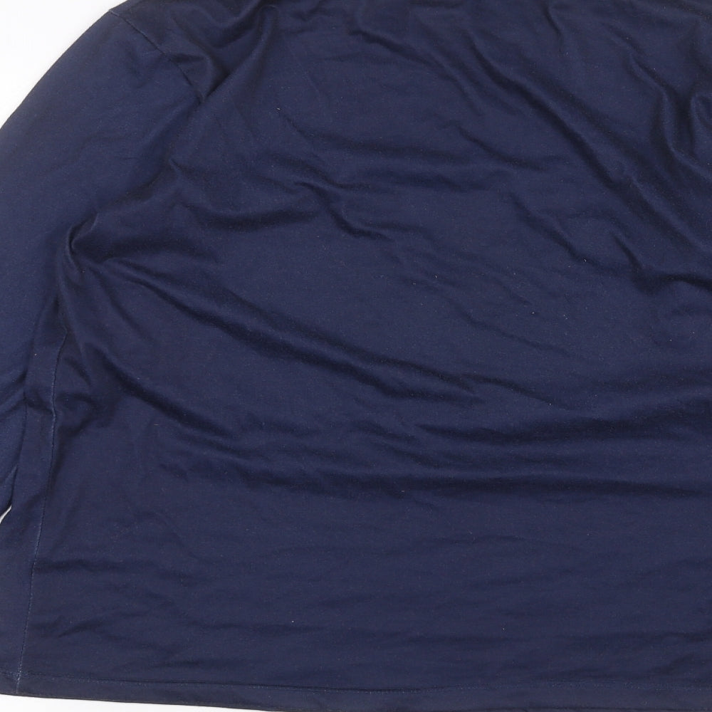 Diarylook Womens Blue Basic T-Shirt Size L