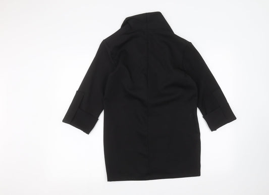Womens UK Size 4 PRETTYLITTLETHING Black Cardigan Jumper