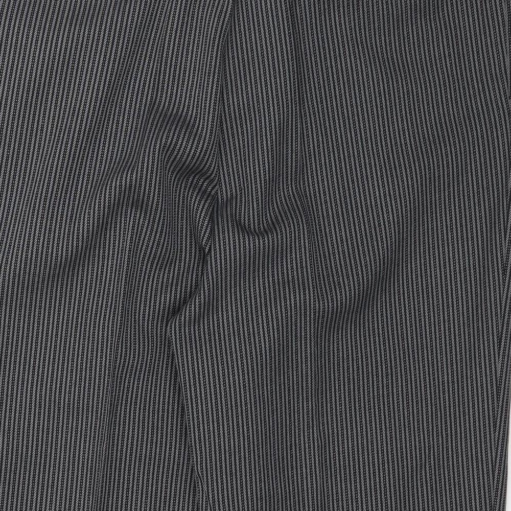 Womens UK Size L Preworn Regular Fit Grey Trousers