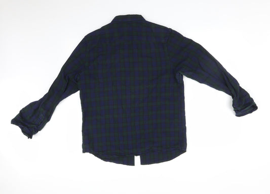 Mens UK Size M Cedar Wood State Multicoloured Button-Up Long Sleeve Casual Shir