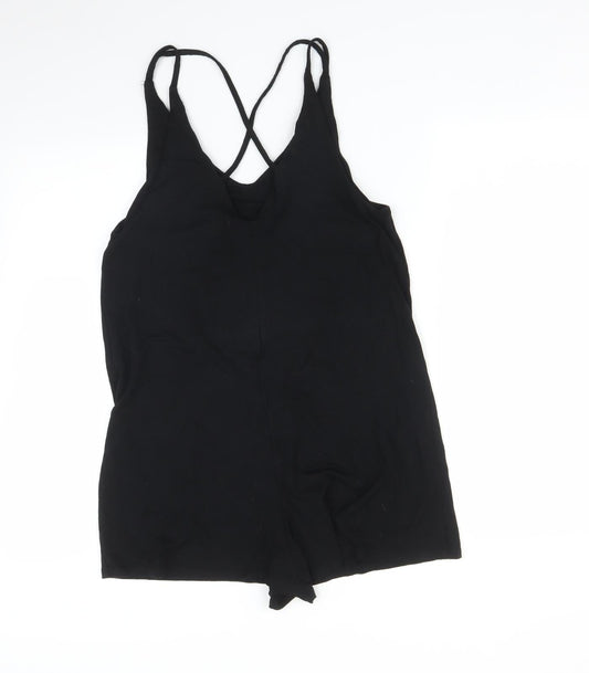 Topshop Womens Black   Romper One-Piece Size 8